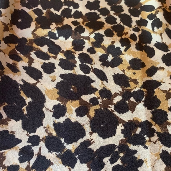 Sanctuary women’s animal print blouse women’s size small oversized office fall - Picture 6 of 11